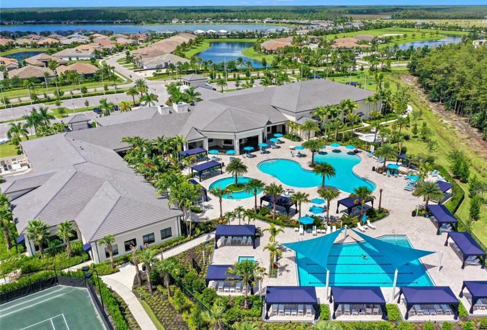 Valencia at Bonita, a luxury 55+ Gated Community built by GL Homes in Bonita Springs, Florida.